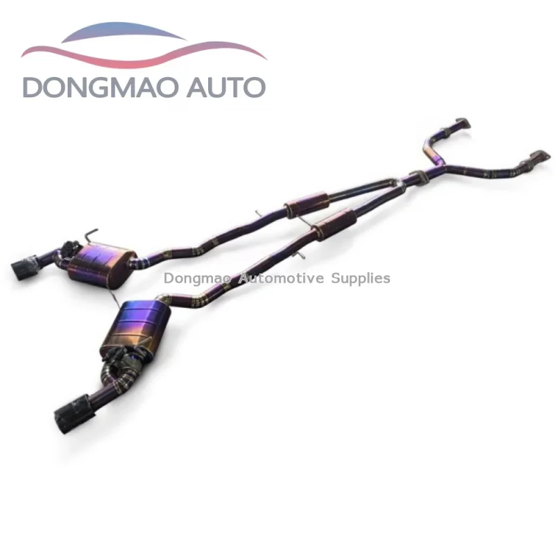Customized titanium alloy intelligent valve mid tail exhaust muffler suitable for Infiniti Q50 perfect compatibility