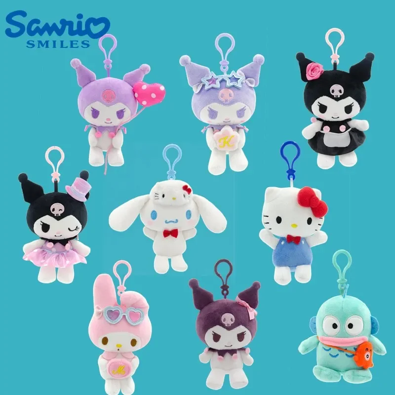 Sanrio Hello Kitty Melody Kuromi Plush Keychain Pendant Anime Dream Angel Series Girly Heart Plush Doll Bag Christmas Gift