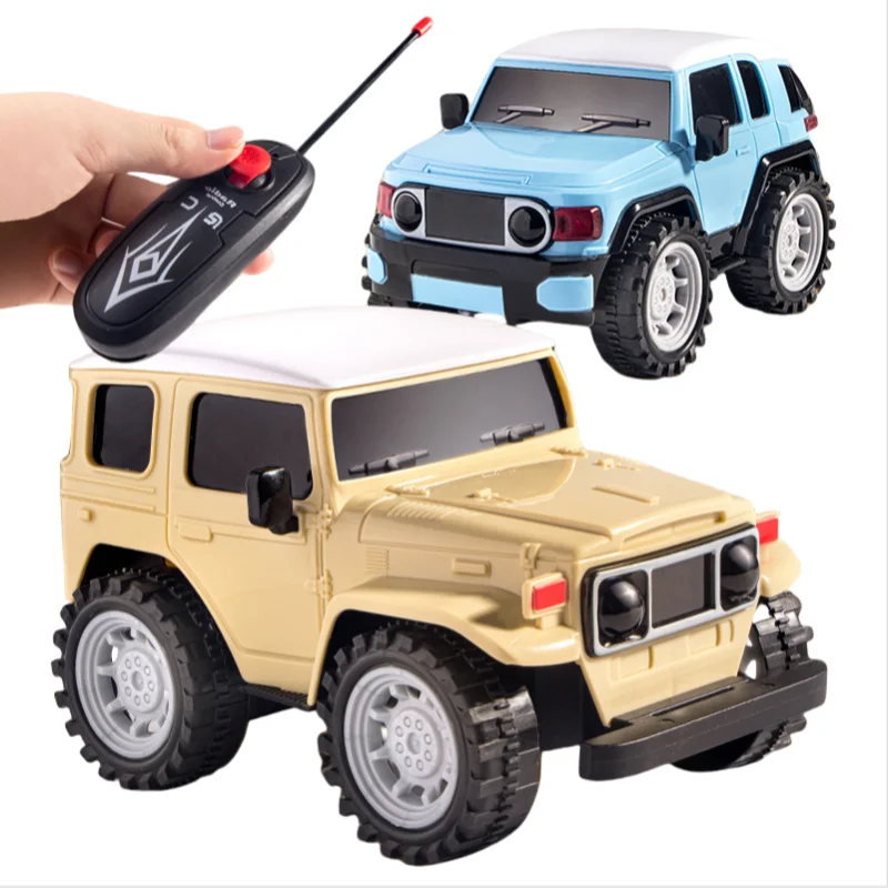 نموذج سيارة كروزر FJ دييكاست للأطفال ، مقياس ، مجموعة الطرق الوعرة ، سحب الصوت والضوء ، هدية لعبة للأولاد ، الأطفال