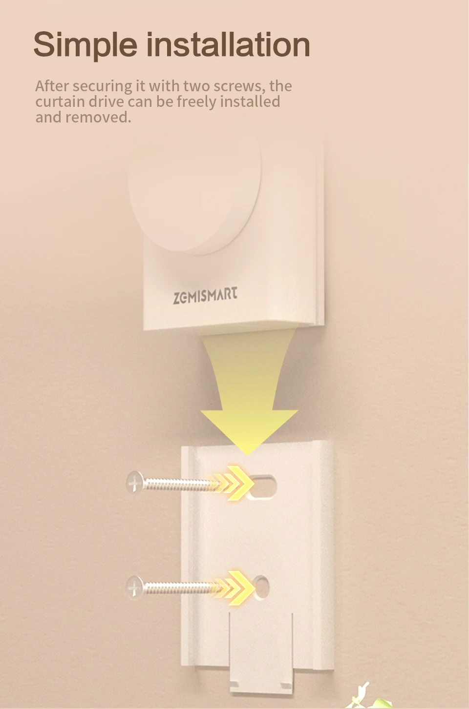 ZemiSmart Matter Thread Rolladenmotor Wiederaufladbarer Motor Kompatibel mit Homey HomeKit Google Home Assistant SmartThings MTP1 – Detail 8
