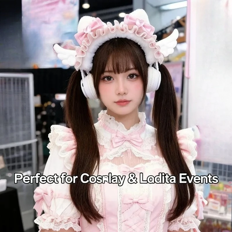 New Plush Headphone Headband Cover, Custom Cute Bow Decorative Protector Accessories for Over Ear Headphones