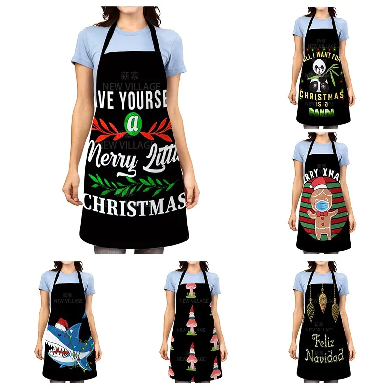 Marble pattern Printed Cleaning Art Aprons Home Cooking Kitchen Apron Cook Wear Cotton Linen women man kid aprons colorful apron