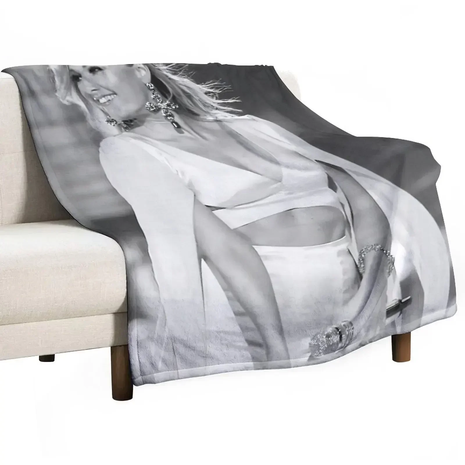 Helene Fischer Onstage Throw Blanket Large wednesday Luxury St Flannel Fabric Blankets