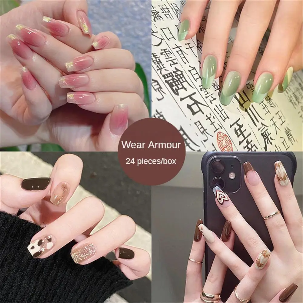 2/3/4SETS Nail Stickers Trendy And Eye-catching Long-lasting Wear Stunning In-demand Convenient Best-selling Gradient