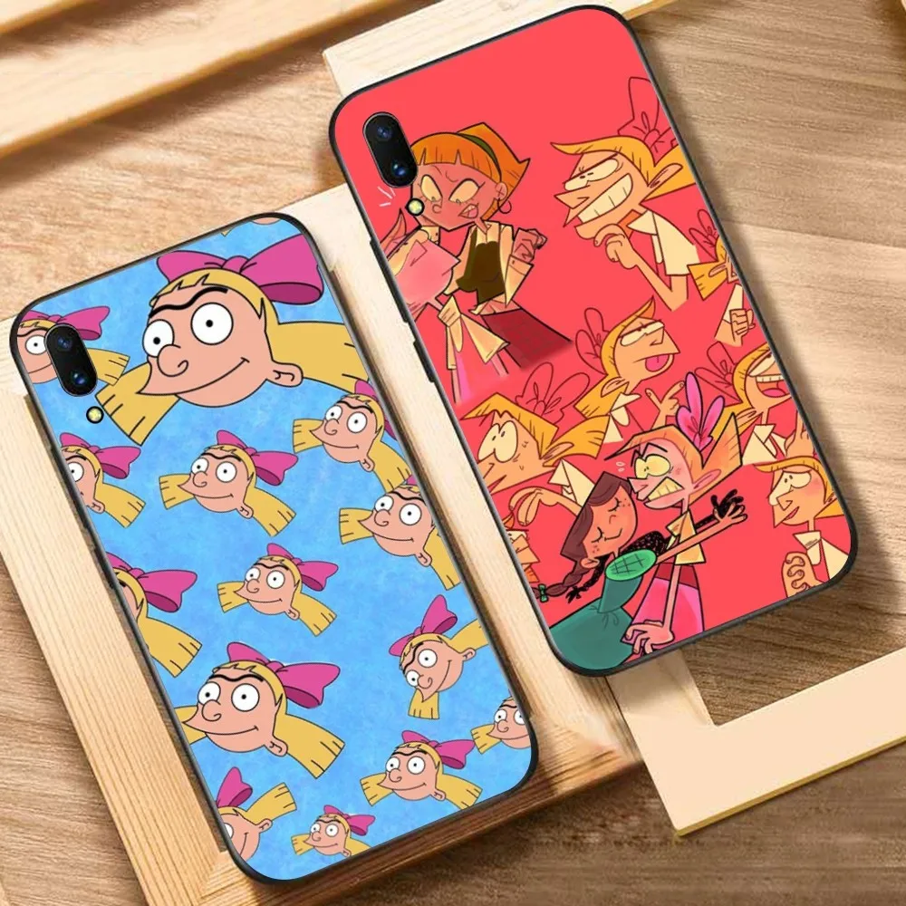 

Hey Arnold Helga Bonito Phone Case For Huawei Y9 6 7 5 Prime Enjoy 7s 7 8 Plus 7a 9e 9plus 8E Lite Psmart Shell