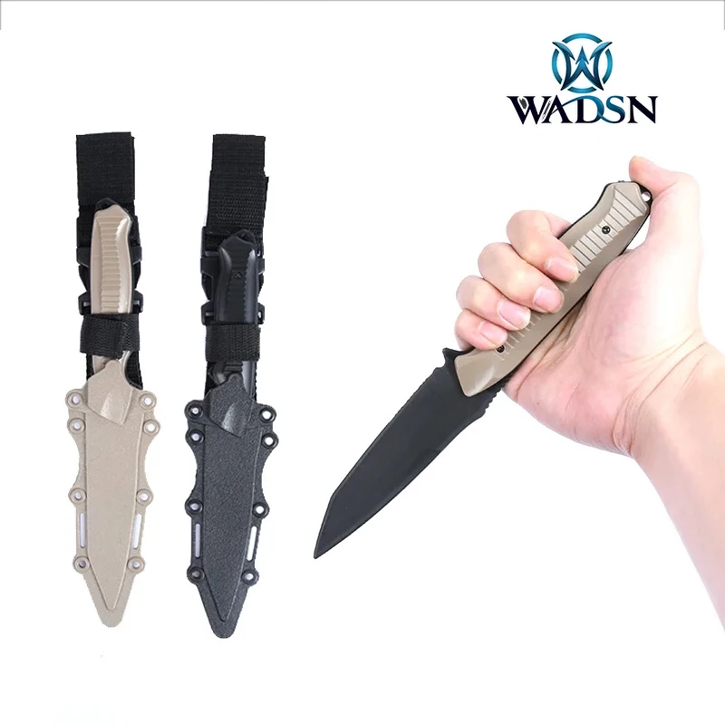 

Birthday Gift CS Cosplay Prop Tactical Enthusiasts Combat Knife Modeling Rubber Training Sheath Knife Model Toy Sword