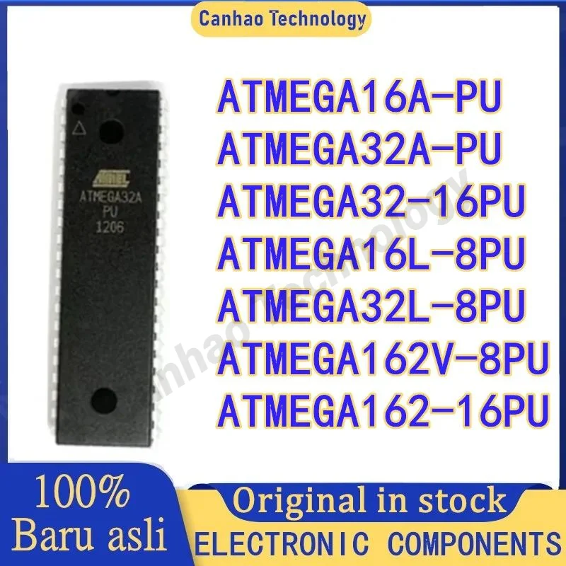 ATMEGA16L-8PU ATMEGA32L-8PU ATMEGA16A-PU ATMEGA32A-PU ATMEGA32-16PU ATMEGA162V-8PU ATMEGA162-16PU ATMEGA IC Chip DIP40 in stock