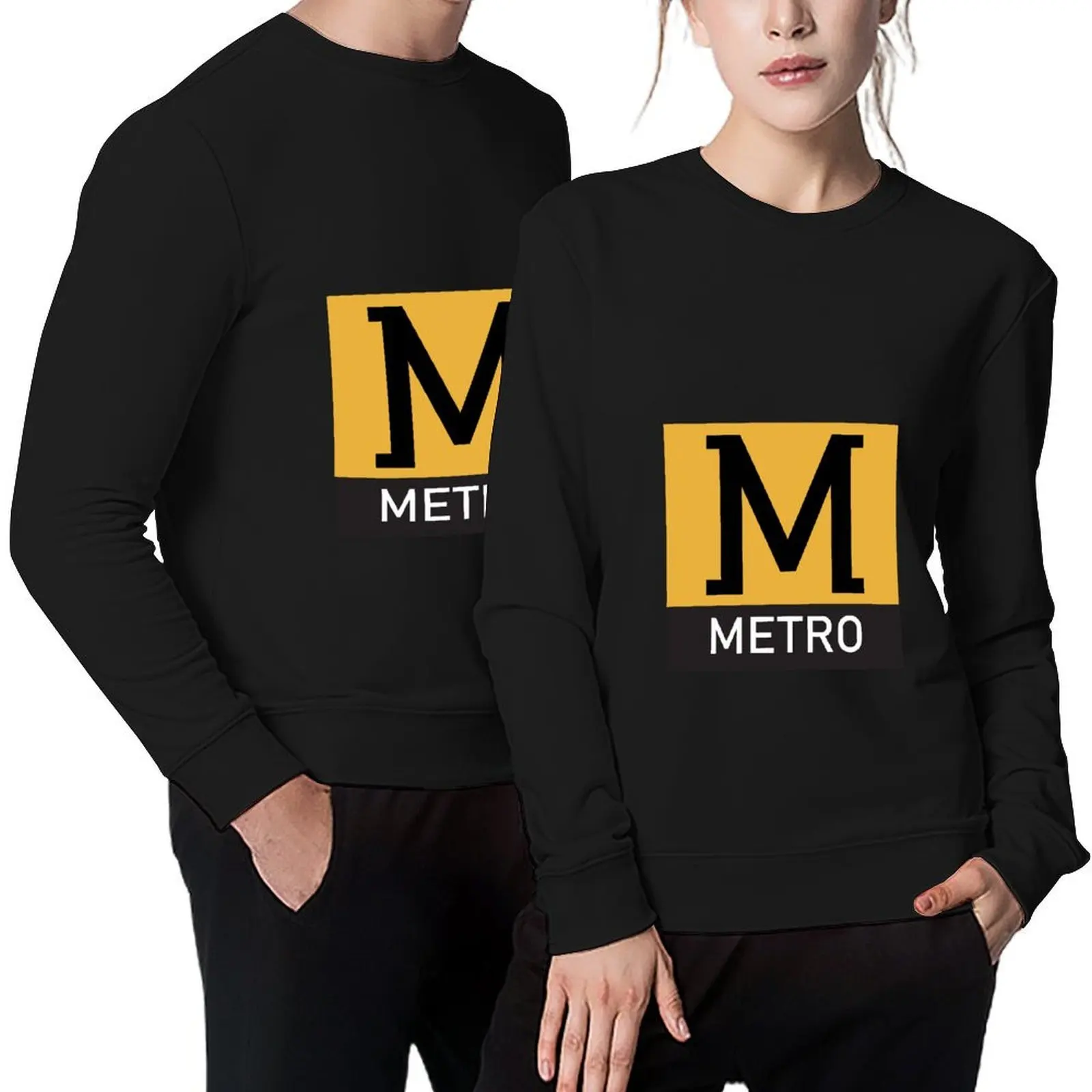 Tyne And Wear Metro Pullover winter clothes japanese style fashion men men's clothes oversize sweatshirts