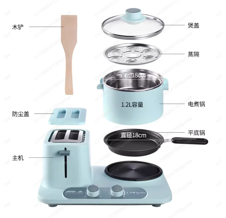 Sandwich Steamer, Omelette Maker, Multi-function Toaster, Toaster 3405 Household