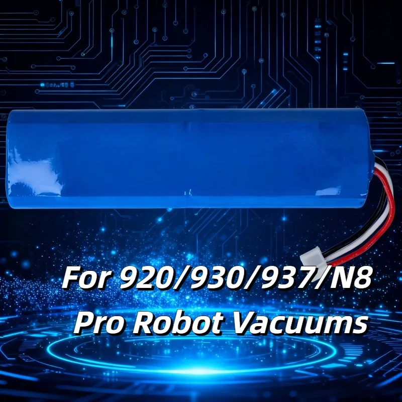 

FOR Li-ION Battery for Ecovacs Deebot Ozmo 900/901/905 – 14.4V 3500mAh Capacity, Also with 920/930/937/N8 Pro Robot Vacuums