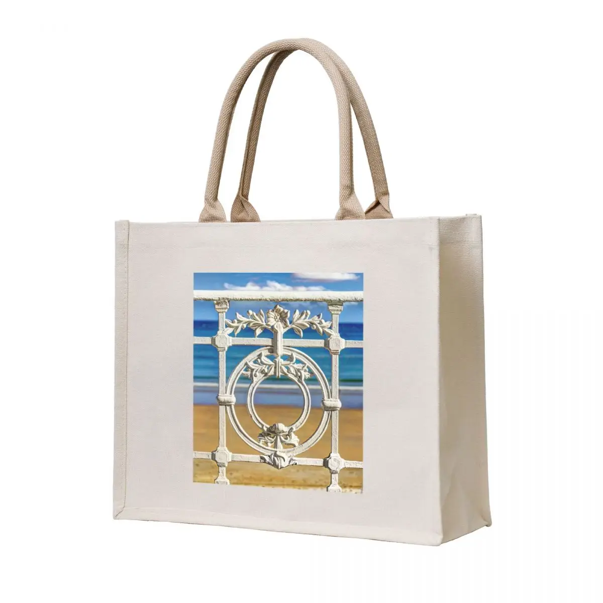 

Concha Bay Railing in San Sebastian Tote Bag Beach bag Women's tote bag Handbags