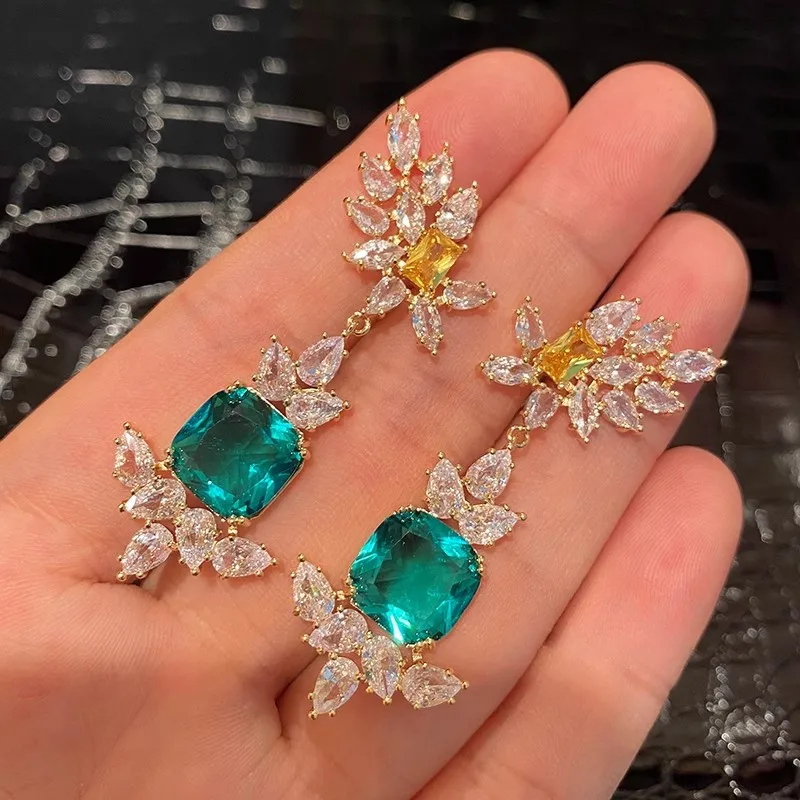 

Colorful Zircon New Style Earrings