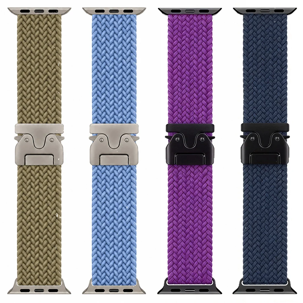Parachute Straps for Apple Watch Ultra 4 Bands 49mm 46mm 45mm 44mm 42mm Braided Bracelet Correa For iWatch Series 12 11 9 8 SE 7