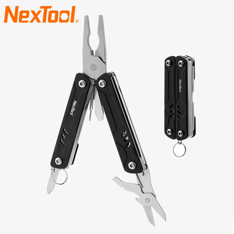 NexTool Mini Sailor Pliers Lite 9 In 1 Keychain Multitool Folding Scissors Screwdriver Bladeless EDC Outdoor Travel Multi Tools