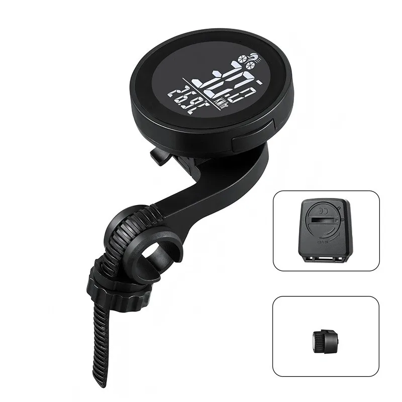 

Беспроводной водонепроницаемый велосипедный компьютер для велосипедистов, большой круглый экран, спидометр, одометр, 2-дюймовый антибликовый дисплей