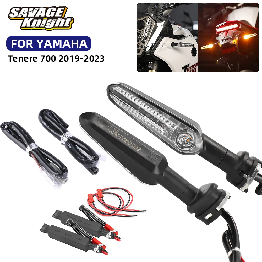 Motorcycle LED Turn Signal For YAMAHA Tenere 700 Flasher Turn Light With Resistance TENERE700 RALLY World Raid Indicator Blinker