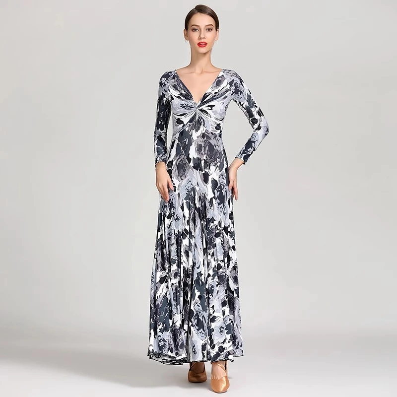 

Fashion Senior Cross-twist Adult Modern Dance Dress Slim Dress National Standard Dance Clothes Sorority Dance Practice Clothes