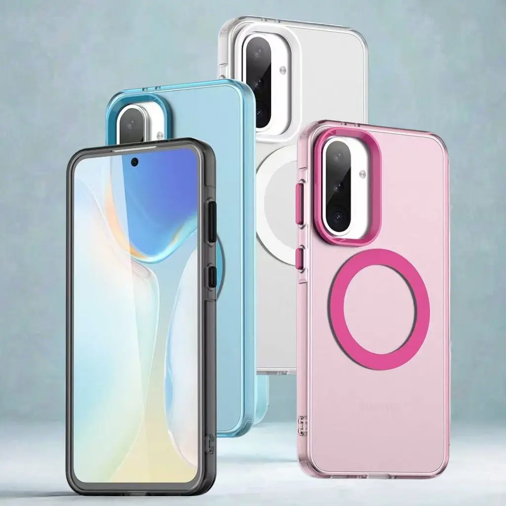 Magnetische Magsafe-Hülle für Samsung Galaxy A56 Hülle A26 A36 A16 A15 A25 A35 A55 5G stoßfeste kabellose Lade-Rückseite