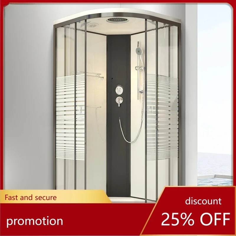 integral shower room integrated household fully enclosed simple glass bath room arc fan bath room