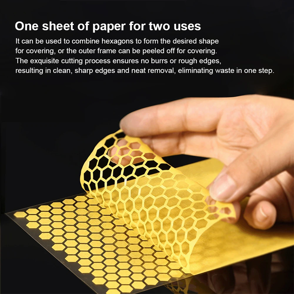Pre-cut Masking for Modeler DIY Model Hobby Spray Covering Tape Masking Sticker(Size 3.0mm-9.0mm) Hexagon/Camouflage Available