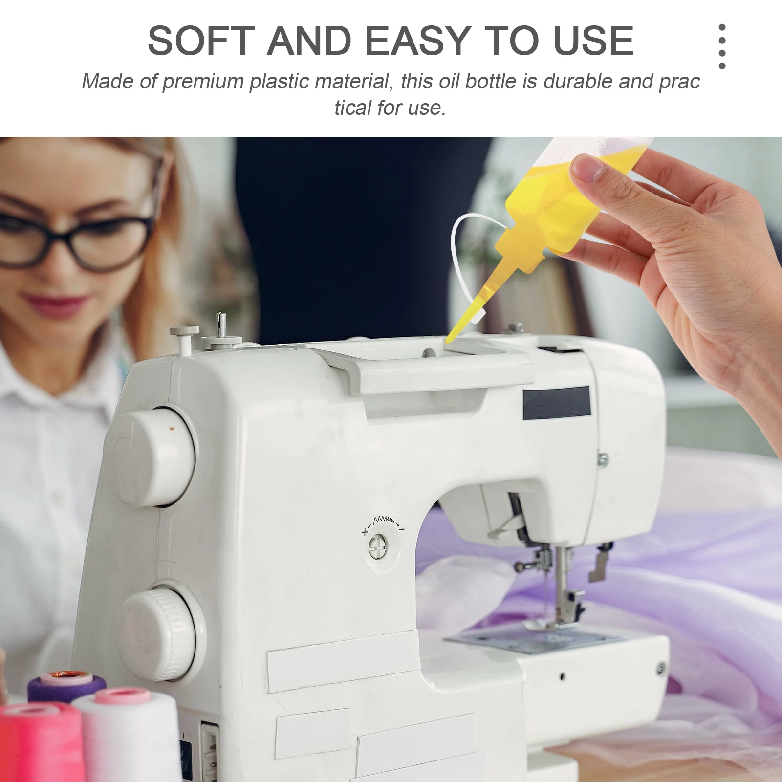 

10Pcs Plastic Oil Squeeze Bottles Sewing Machine Oil Containers Transparent Drip Bottles for Ink Paint Lotion Glue Storage