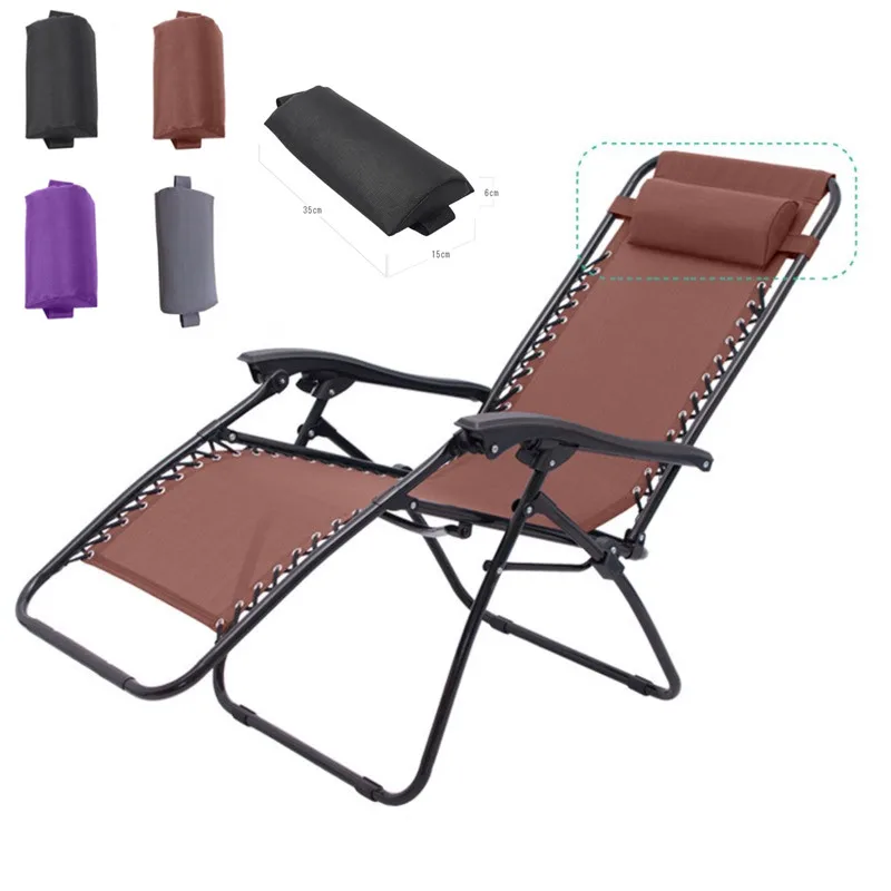 Tuin Vouwen Lounger Hoofd Kussen Fauteuil Hoofdsteun Strand Stoel Kussen Terras Fauteuil Lunchpauze Kussen