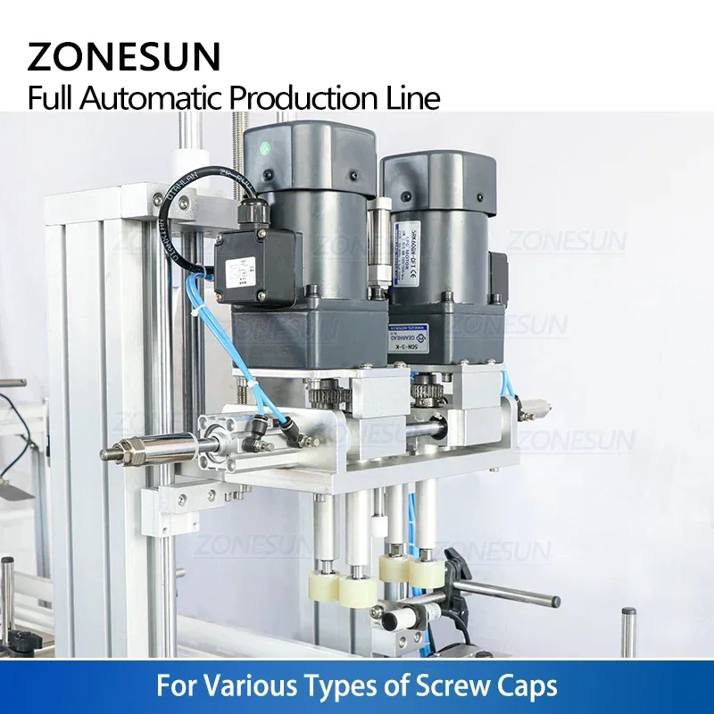 ZONESUN ZS-FAL180R5 Automatic Filling Capping And Labeling Machine Round Bottle Liquid Shampoo Perfume Gel Detergent Filler