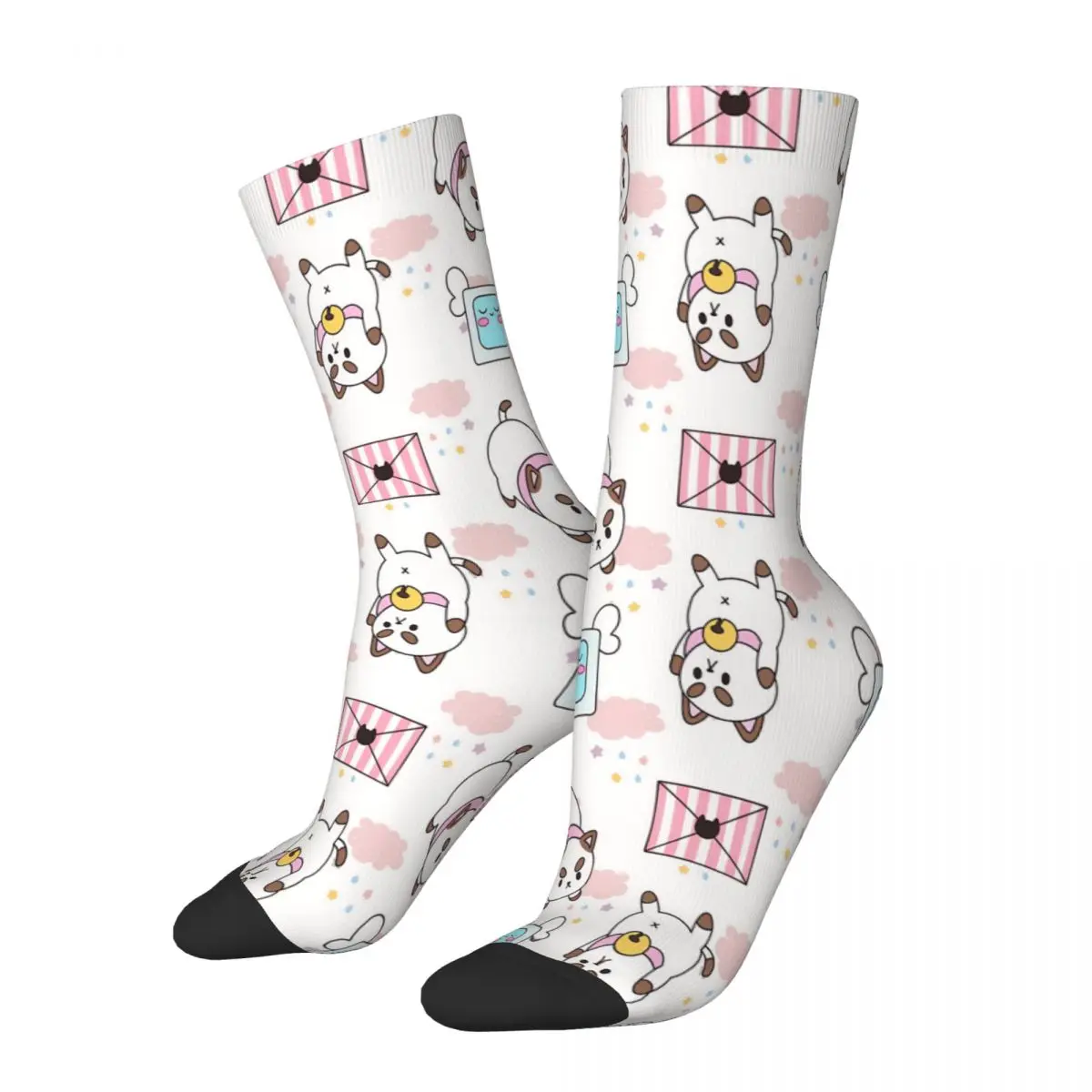 

PuppyCat And Robot Collage Socks Male Mens Women Winter Stockings Hip Hop