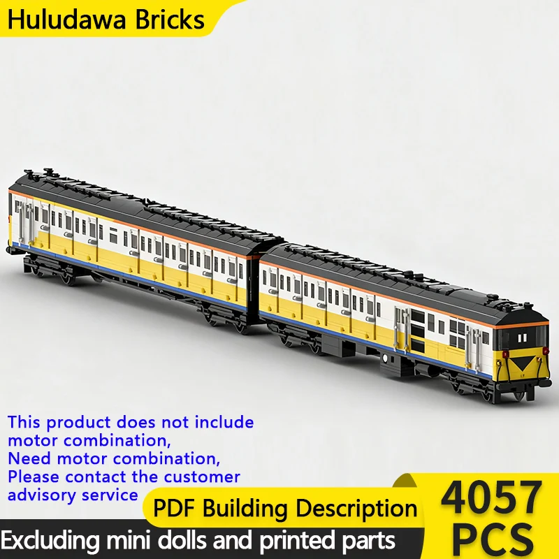 

City Car Model MOC Building Bricks Class 205 Diesel EMU Train Modular Technology Gifts Holiday Assemble Children Toys Suit