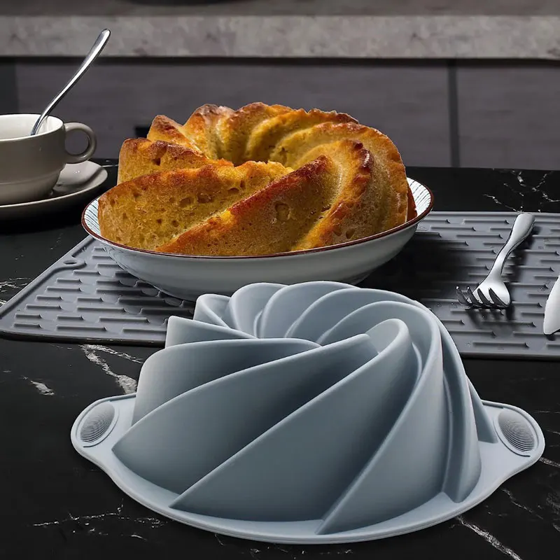 Silikon Hurricane Kuchenform Hochtemperaturbeständige multifunktionale Kuchenform Backform, gedämpfte Kuchenform, Backwerkzeug