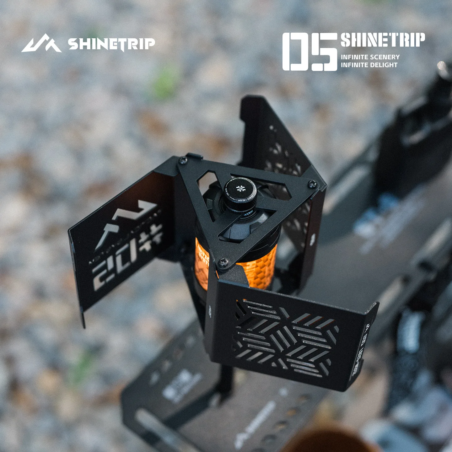 

ShineTrip 19-светодиодный светильник с автоматическим вращающимся алюминиевым плафоном для кемпинга и создания атмосферного освещения на открытом воздухе