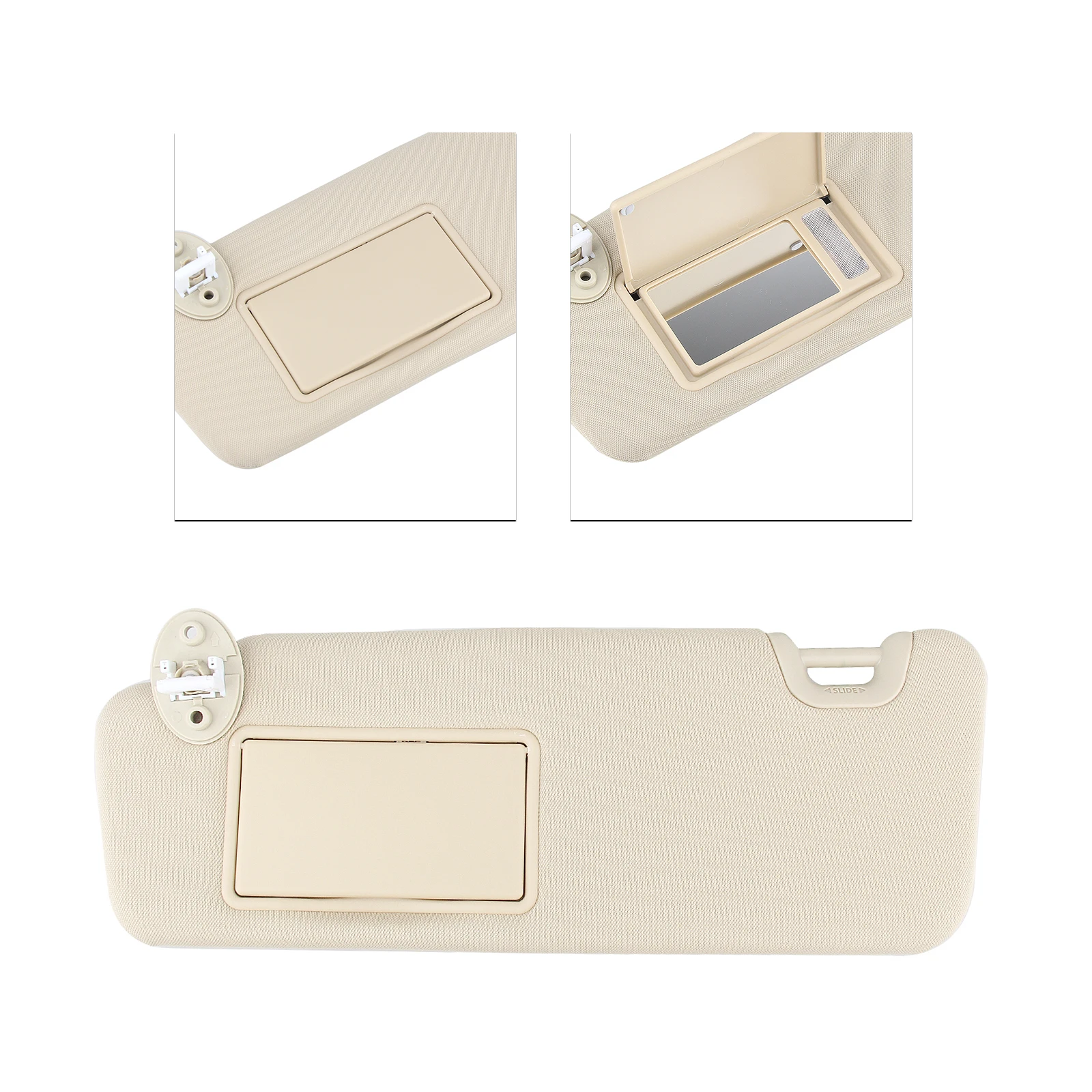 

Beige Car Interior Front Sun Visor Window Sunshade Blind Cover Shade Shield For Toyota Highlander 2014-2019