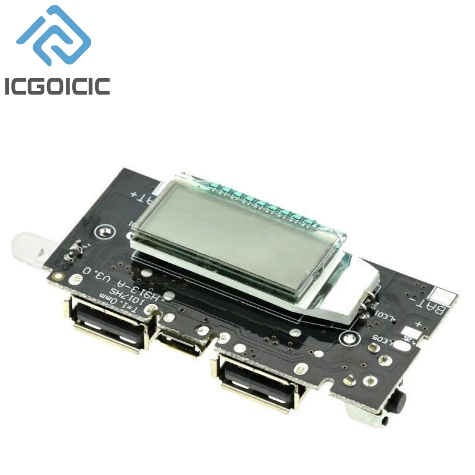 Dual USB 5V 1A 2.1A Mobile Power Bank 18650 Battery Charger PCB Power Module Accessories For Phone DIY LED LCD Module Board
