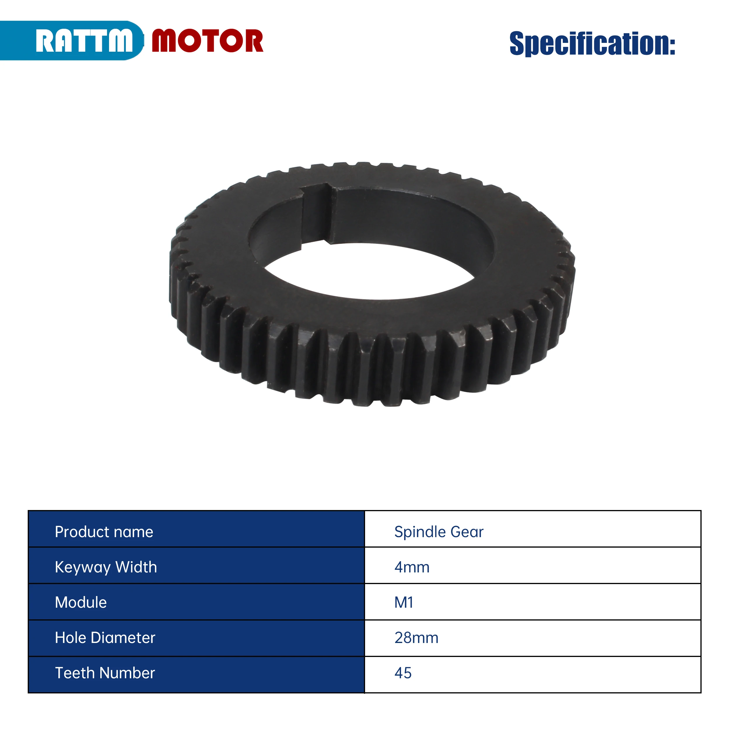 Spindle Change Gear 20T 45T For CJ0618 Metal Gear Set Lathe Machine Accessories view 4