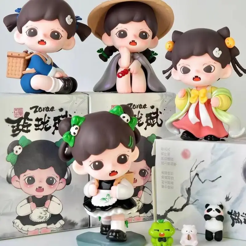 

2025 Cartoon Zoraa Blind Box Exquisite Fu Series Chinese Style Tntspace New Baby Zoraa 3 Generation Hand-Held Toys Birthday Gift