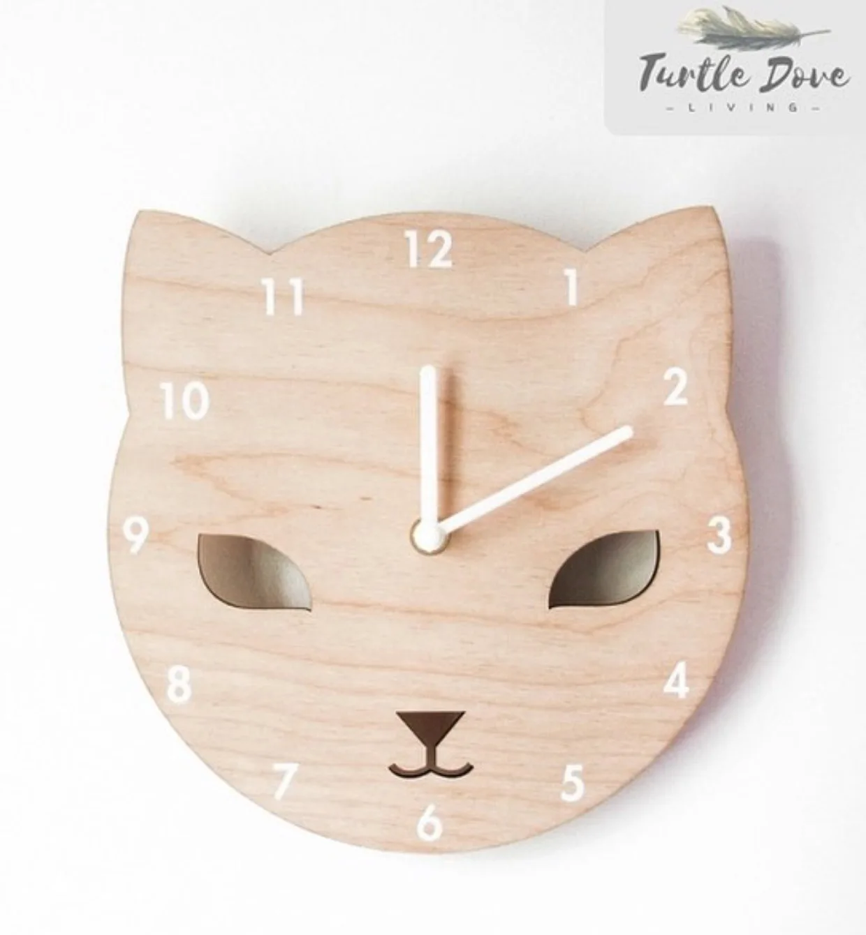 

Nordic Little Fox Wall Clocks Cute Creativity Cartoon Mute Watch Wall Home Decor Kids Room Wall Decoration Cute Ornament