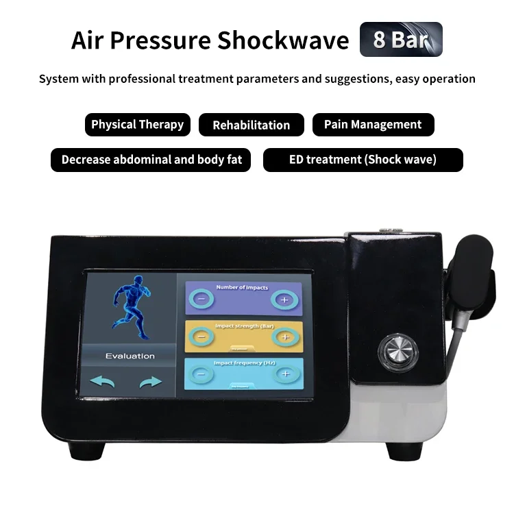 Hotselling products portable shock wave therapy / physiotherapy equipment shock wave