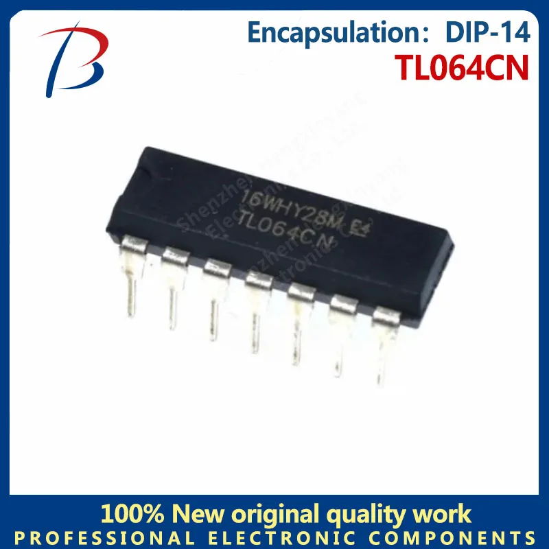 10PCS TL064CN package DIP-14 in-line low power op amp chip