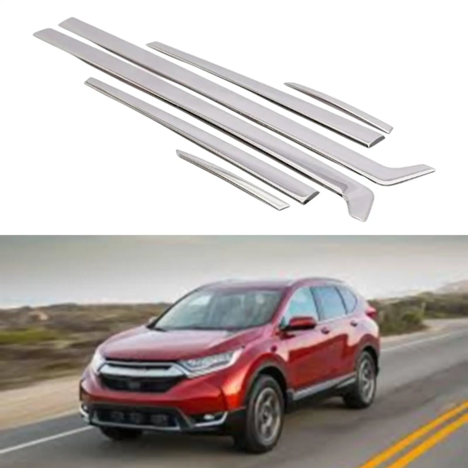 

6x накладки на молдинг двери автомобиля, автомобильные детали, автомобильные аксессуары, Стайлинговые молдинги, левая и правая дверная панель для Honda Cr-v CRV