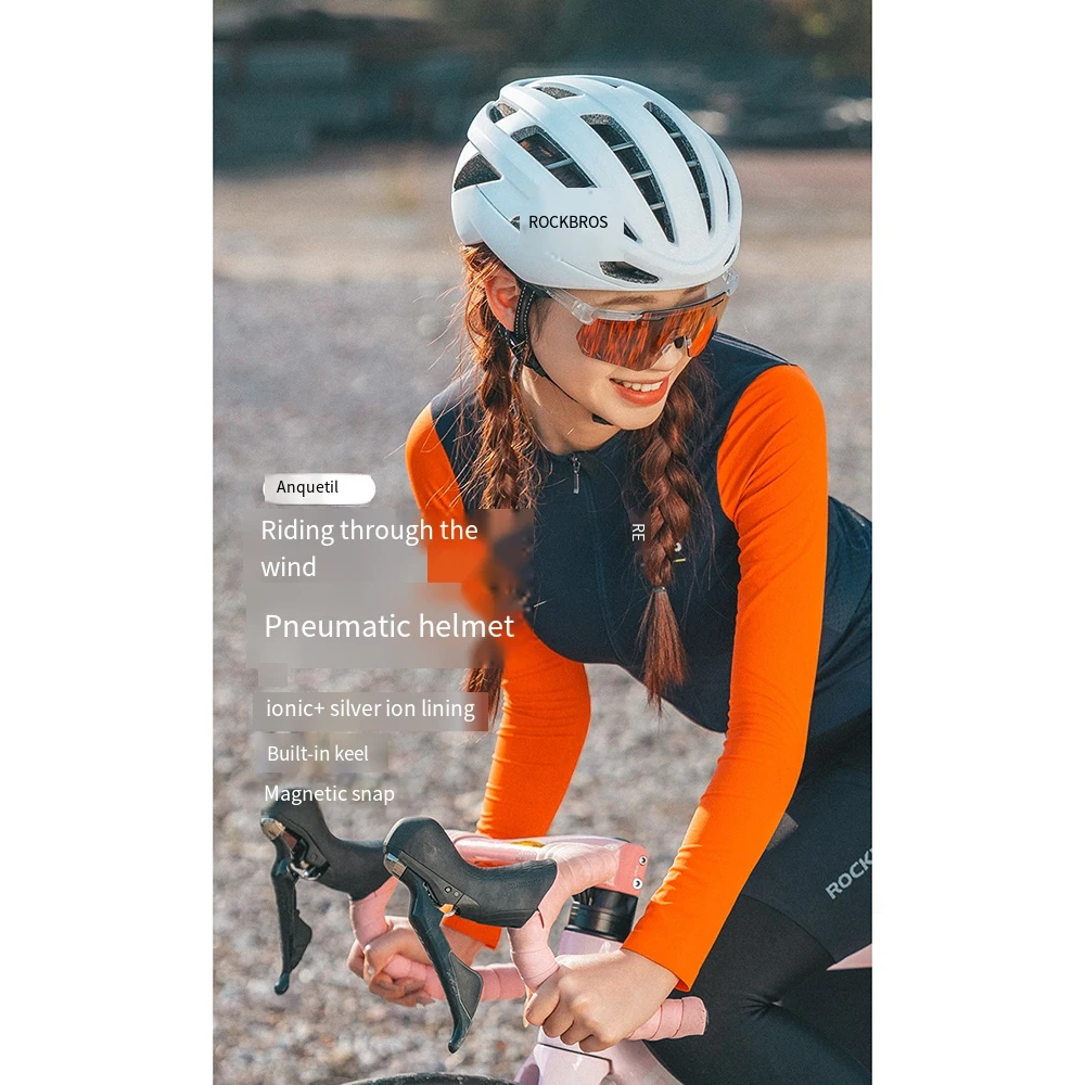 ROCKBROS Fahrradhelm Atmungsaktiv 16-Loch-Belüftung Herren Damen MTB Fahrradhelm Verstellbare Puffer-Schicht Helm – Detail 7