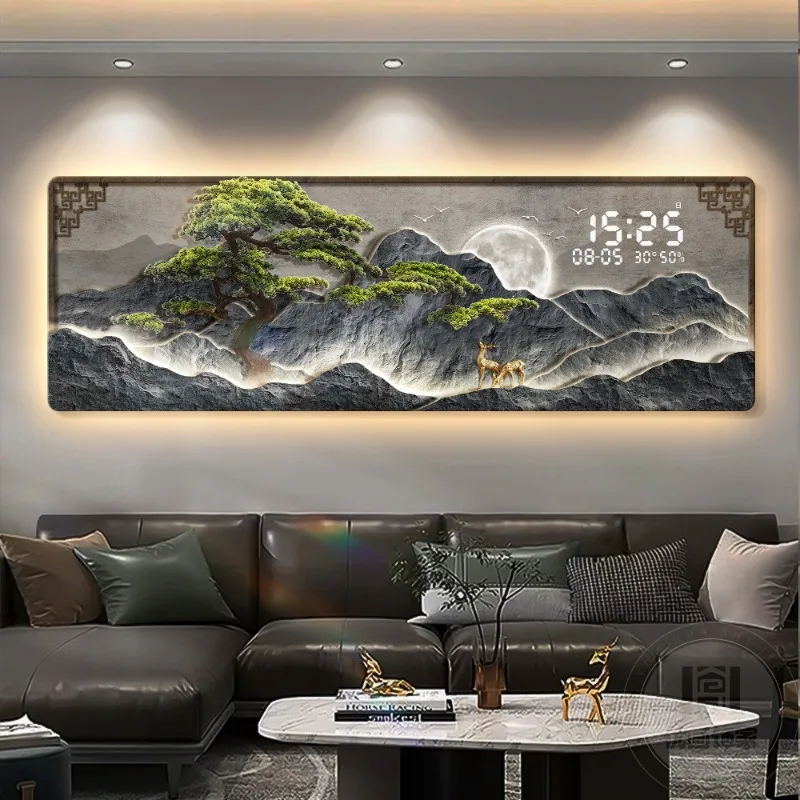 Big Size Luxury Clock Wall Digital Interior Modern Aesthetic Creative Wall Watch Silent Design Reloj De Pared Home Decoration