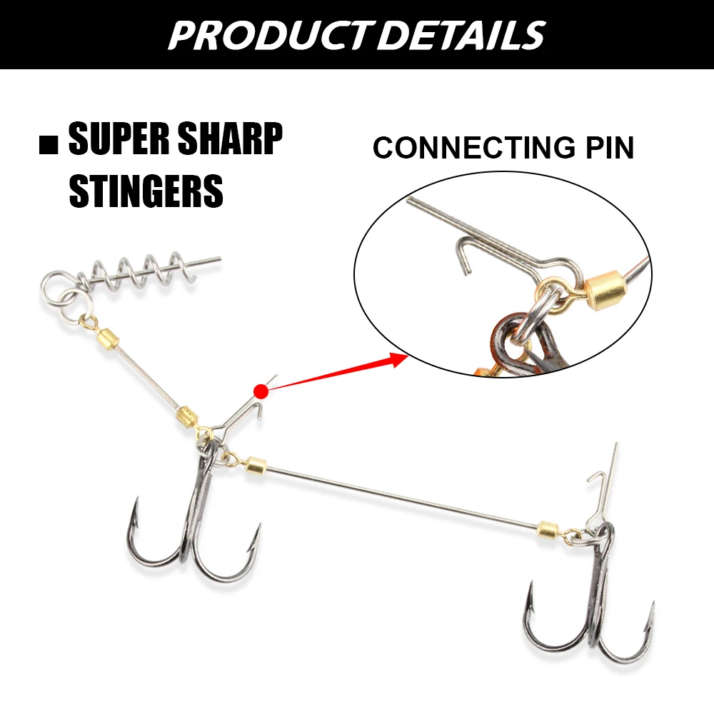 Spinpoler Esca da pesca morbida con gancio Stinger Rig Shad Bait14cm/18cm Coda da paddle quadrata Pesce in gomma plastica realistica per luccio