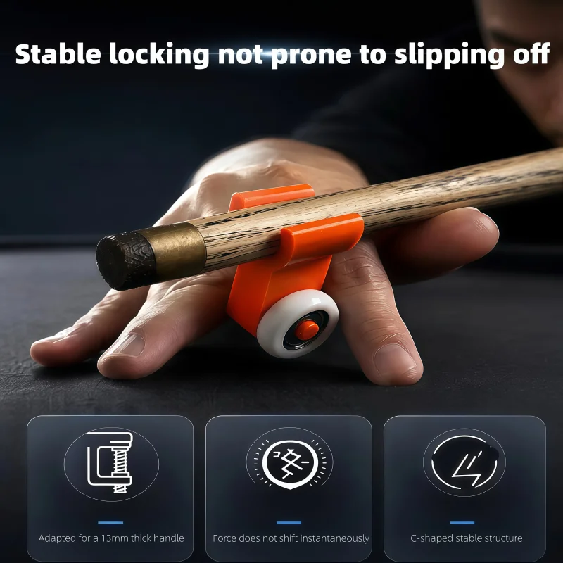 High Quality Premium Professional Billiard Cue Shaft Guiding Device with Roller Assist for Accuracy and Practice Training Set