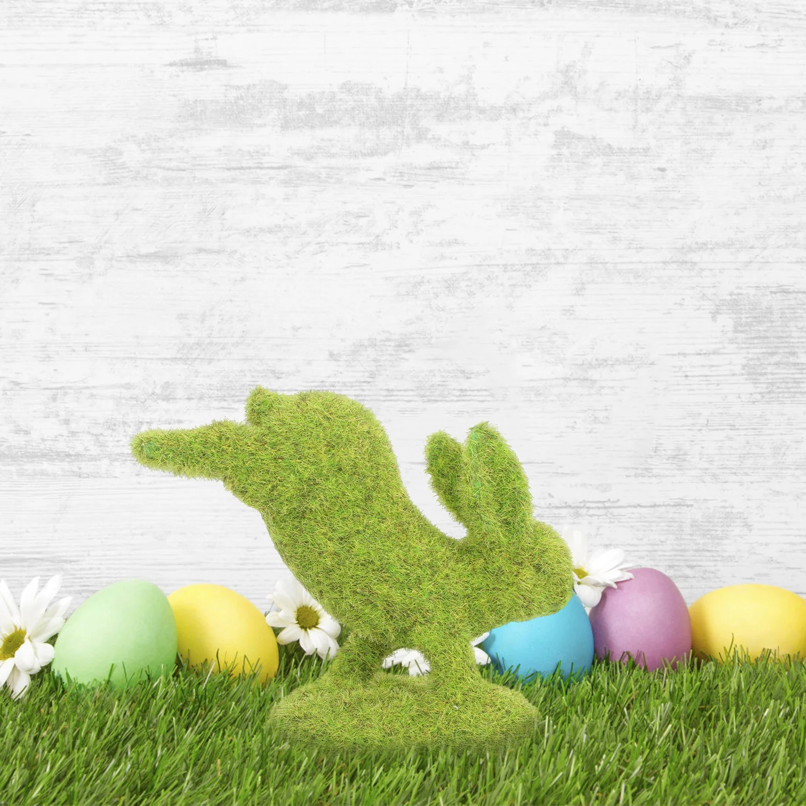 

3pcs Flocking nament Realistic Small Animal Decor for Garden Small Animal nament Fence Potted Plants Easter Gift
