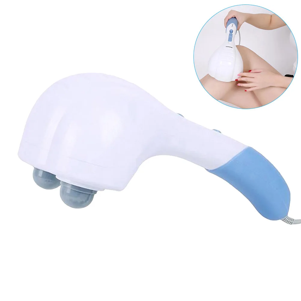 

Double Head Hand Held Powerful Electric Multifunctional Muscle Relaxer For Back Neck Shoulder Leg Eu Plug White
