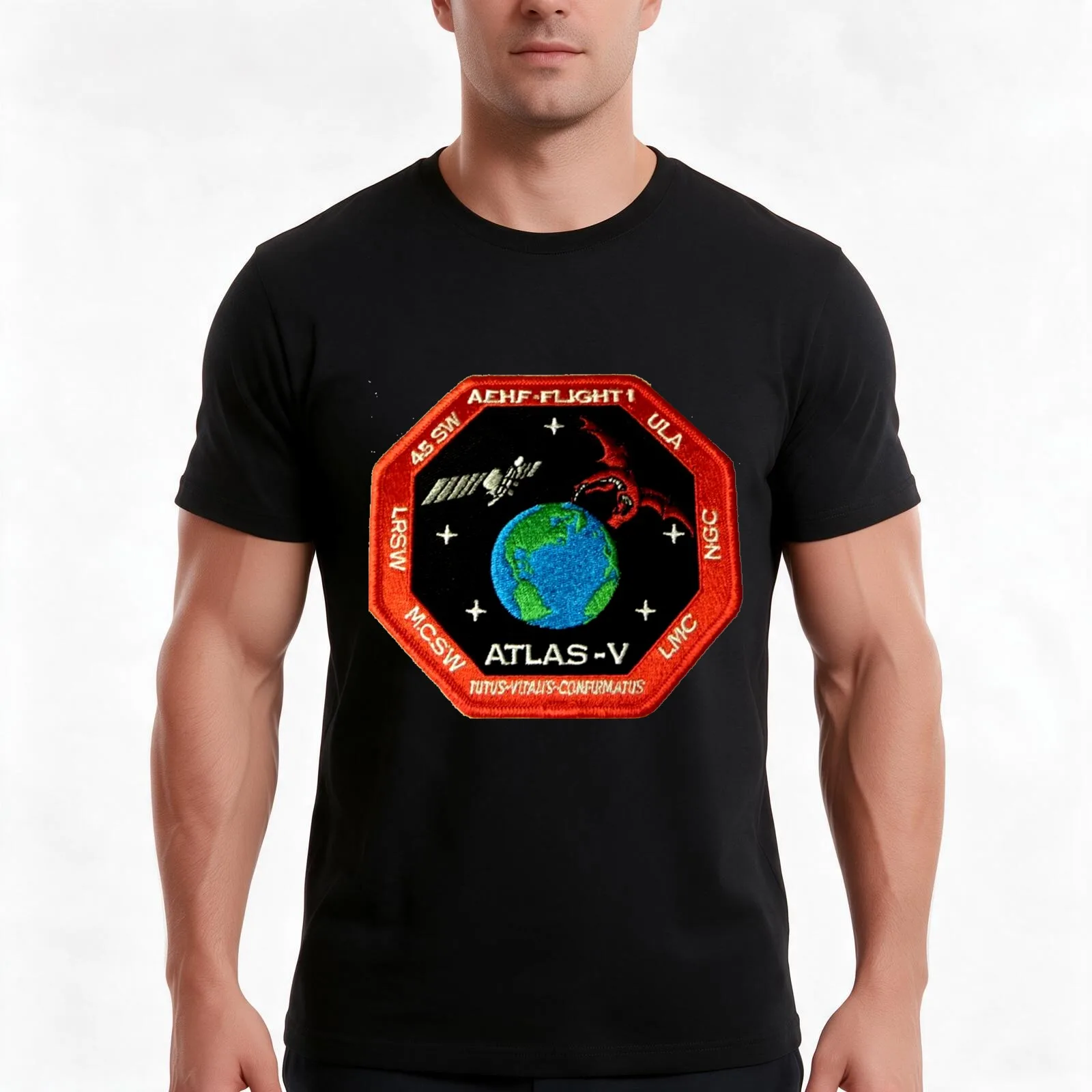 Advanced Extremely High Frequency (AEHF) Flight 1 T-Shirt, Summer Casual Cotton Tee, Oversized Streetwear Tops, Unisex Men Women