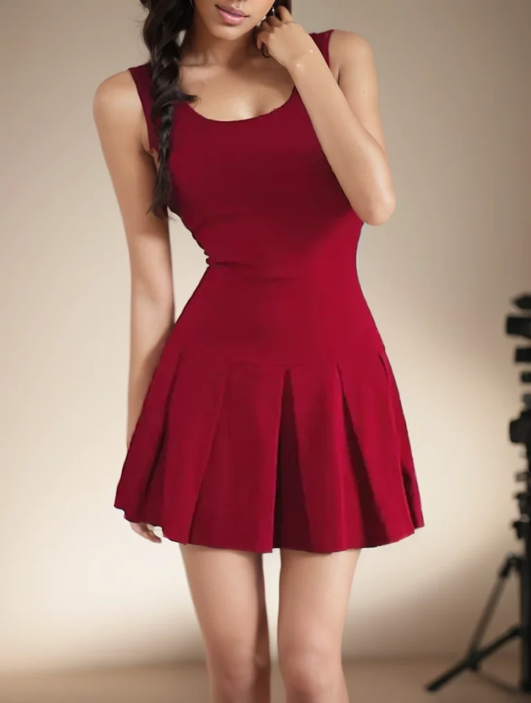 فستان صيفي قصير مثير للنساء 2024 فستان حفلات النادي الجديد Y2k بدون ظهر وأربطة بقصة ضيقة فساتين بناتي حارة ذات ثنيات تنورة قصيرة على شكل حرف a #2