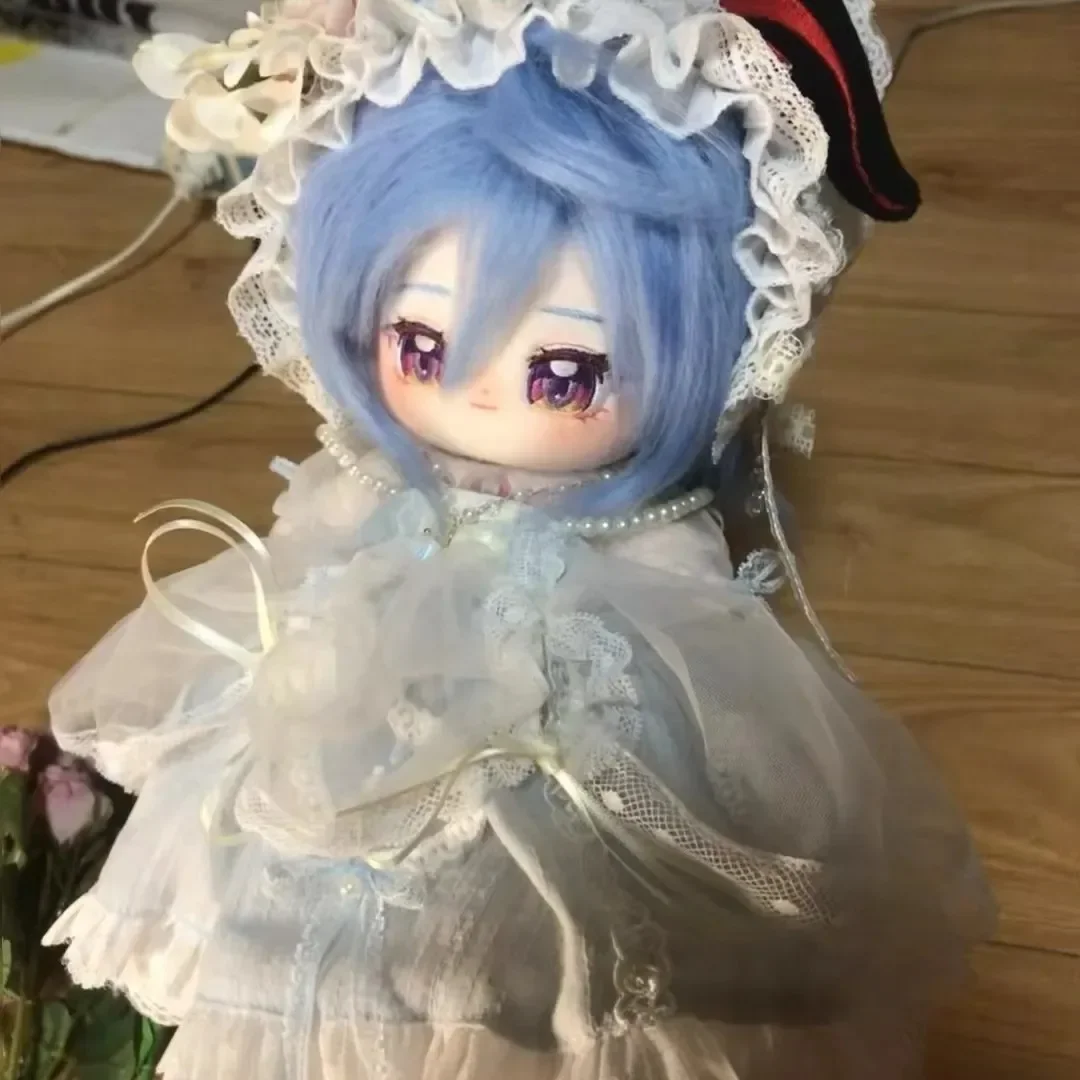 Genshin Impact Gan Yu 20cm Anime Game Role  Handsome Monster Plush Doll Cotton Stuffed Nude Body Dress Up Clothes Plushies Toys