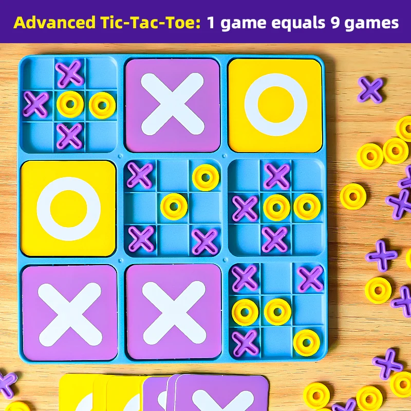 Colorful Battle Xo Tic-Tac-Toe - Board Game Quacks ulasan dan harga