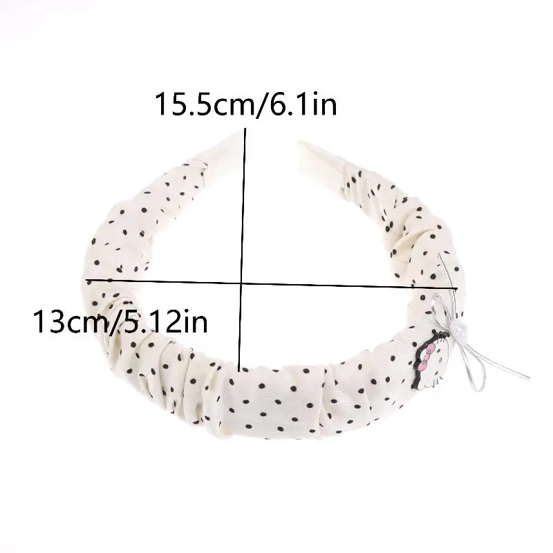 Koreaanse Polka Dot Hello Kitty Haarhoepel Leuke Zoete KT Kat Hoofdband Haarband Make-up Hoofdband Voor Meisjes Mooie Haaraccessoires